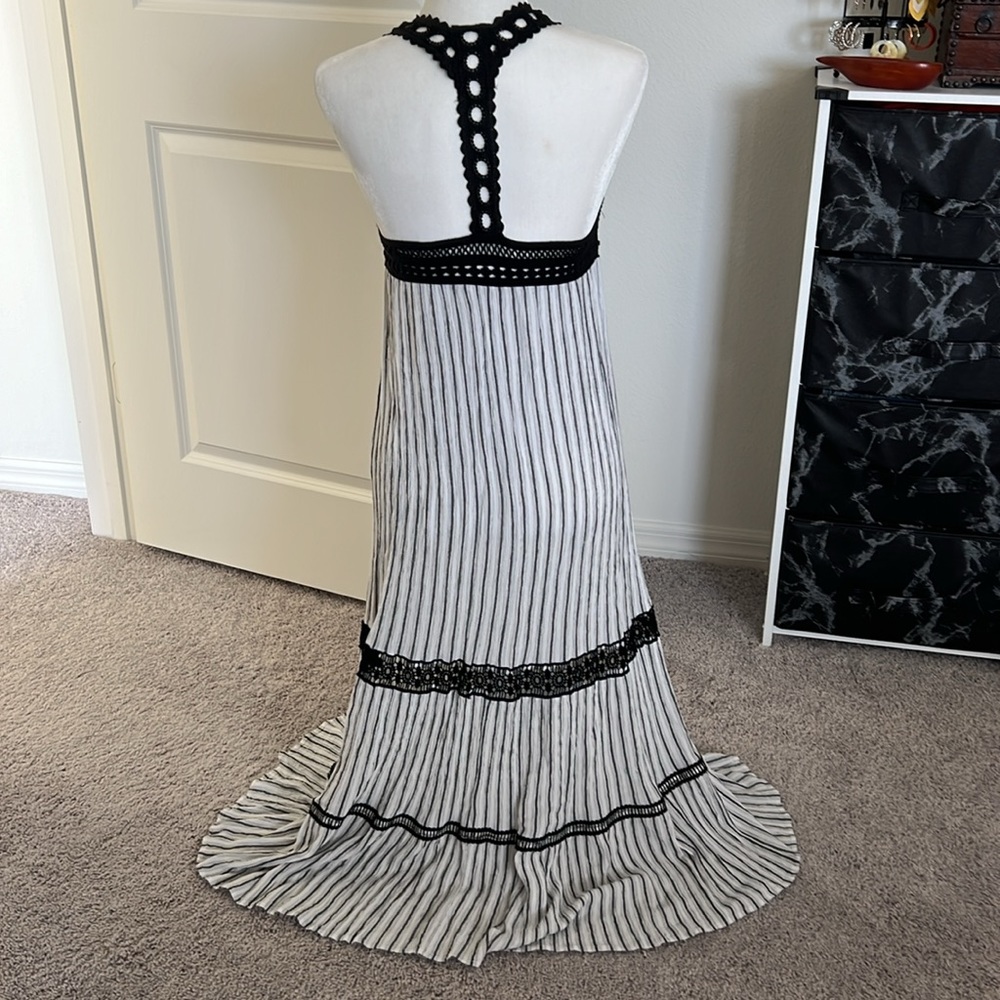 NWOT Lilka Anthropologie Striped Crochet Maxi Dress - S petite - Picture 5 of 8